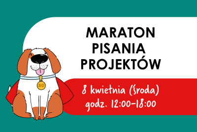 Grafika informacyjna o maratonie pisania projekt&oacute;w