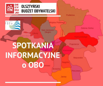 zdjęcie przedstawia mapę osiedli w Olsztynie