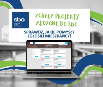 Grafika z napisem: Zobacz projekty złożone do SBO